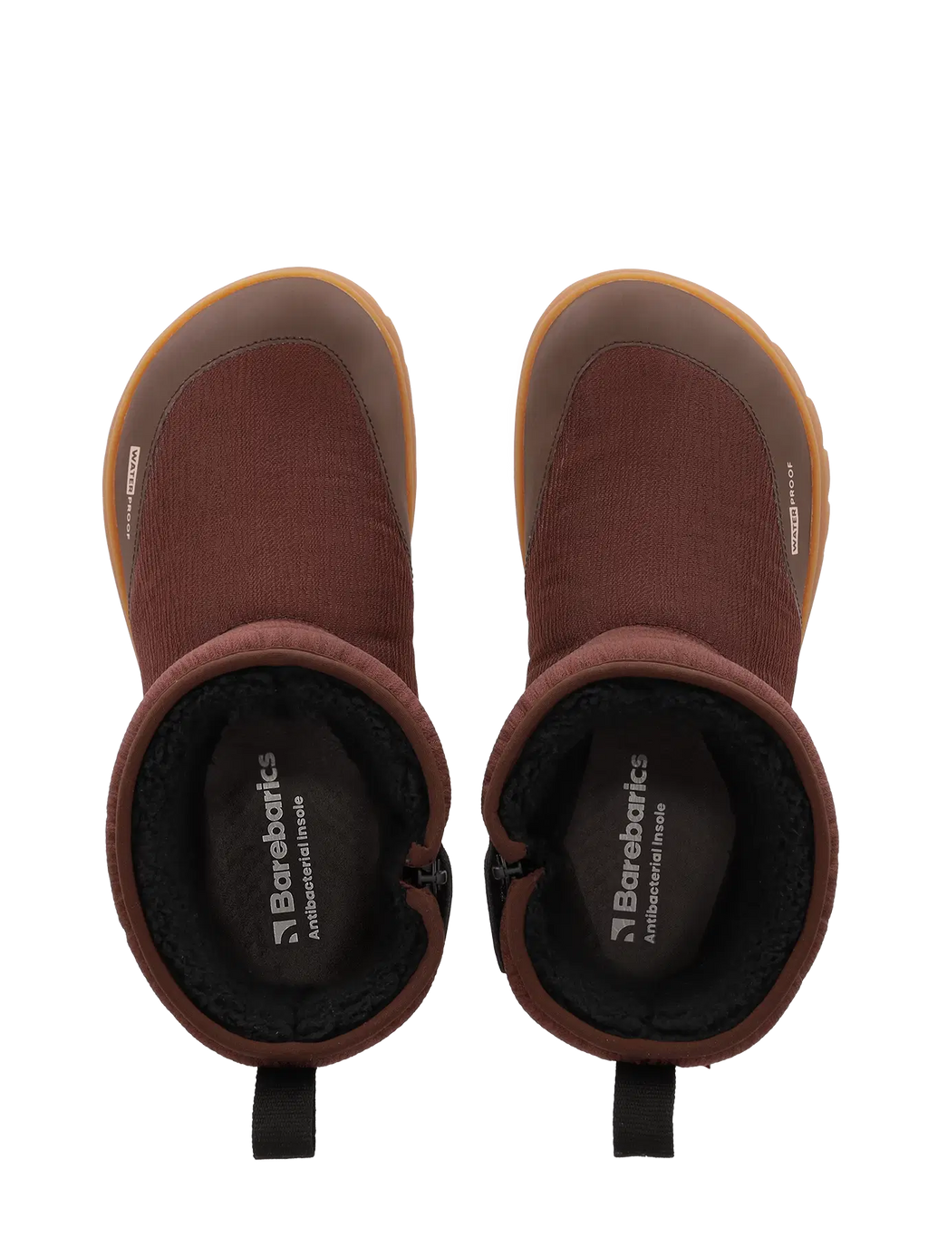 Barefoot Winter Boots Barebarics PolarStride - Copper Brown