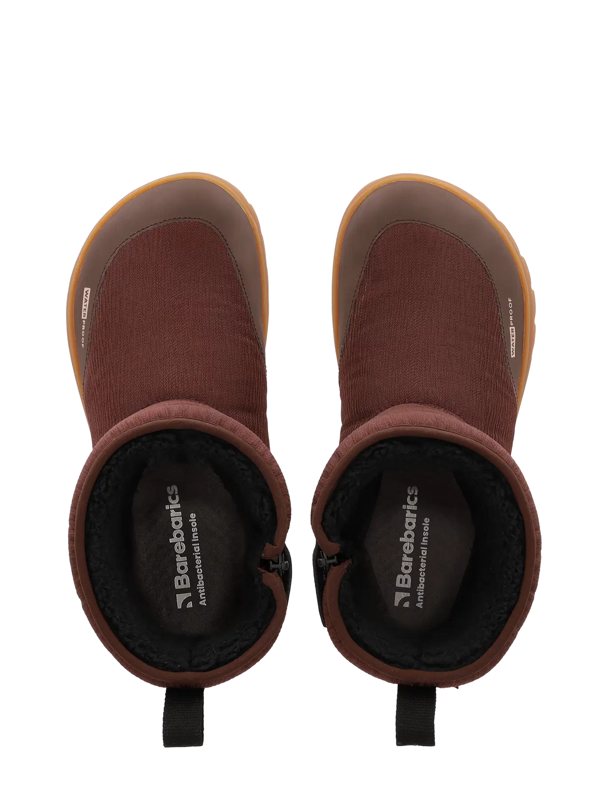 Barefoot Winter Boots Barebarics PolarStride - Copper Brown