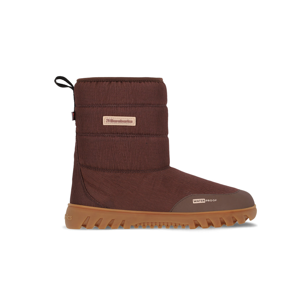 Barfuß-Winterstiefel Barebarics PolarStride – Kupferbraun
