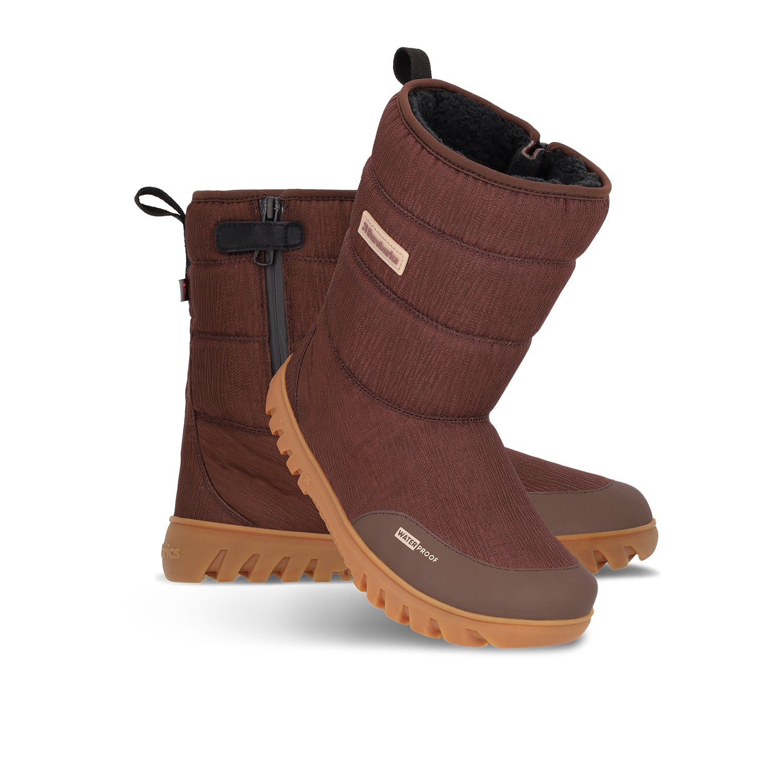 Barfuß-Winterstiefel Barebarics PolarStride – Kupferbraun