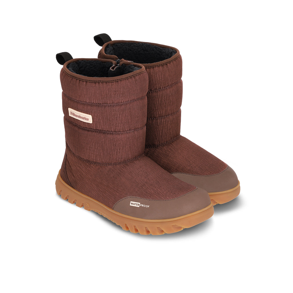 Barfuß-Winterstiefel Barebarics PolarStride – Kupferbraun