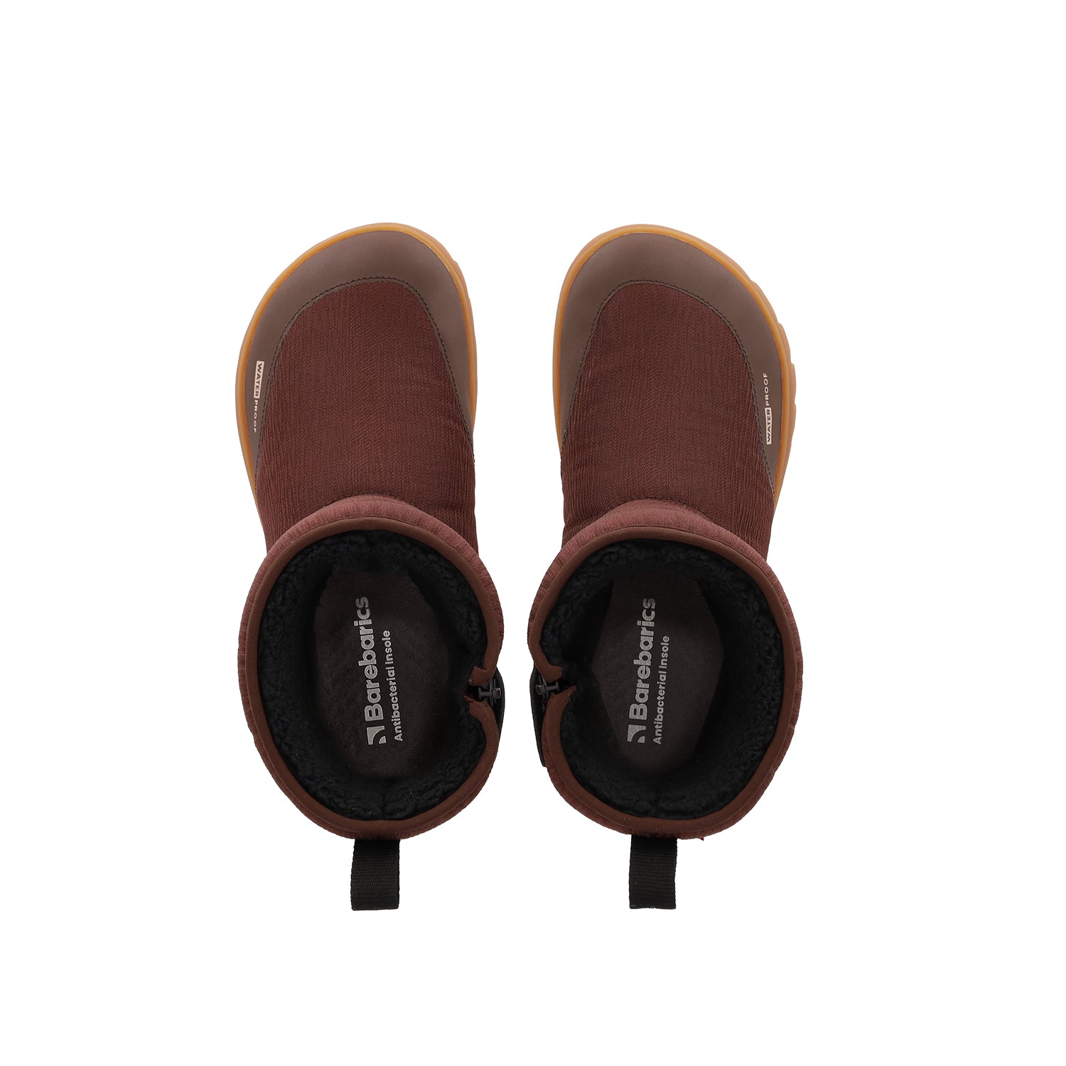 Barfuß-Winterstiefel Barebarics PolarStride – Kupferbraun