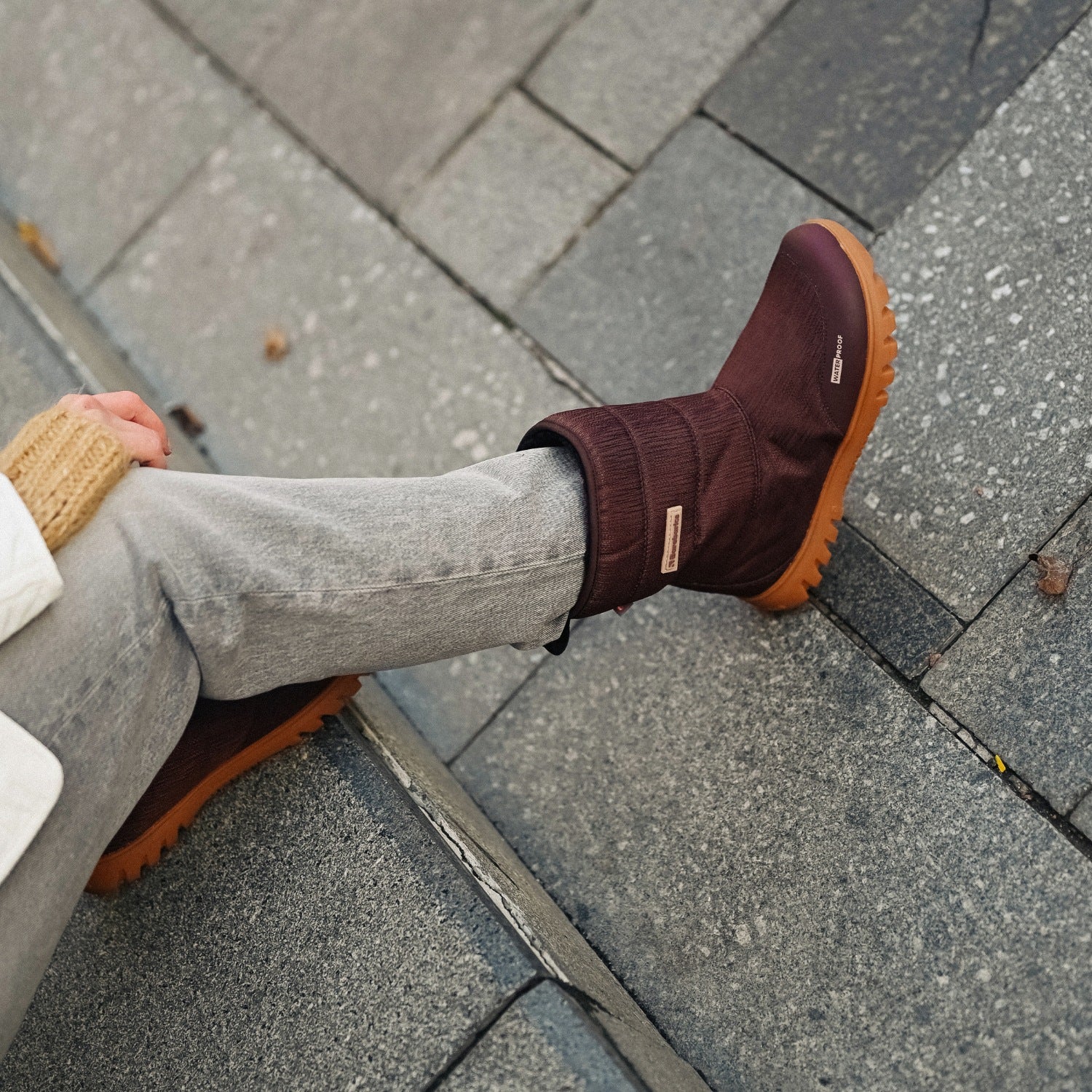 Barfuß-Winterstiefel Barebarics PolarStride – Kupferbraun