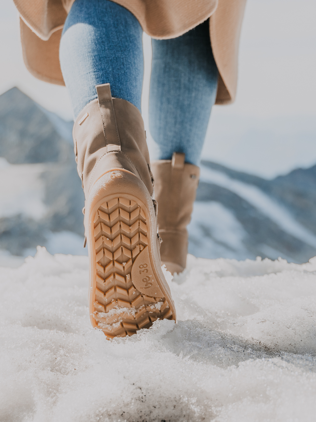 Winter-Barfußschuhe Be Lenka Snowfox Damen - Champagne & Braun