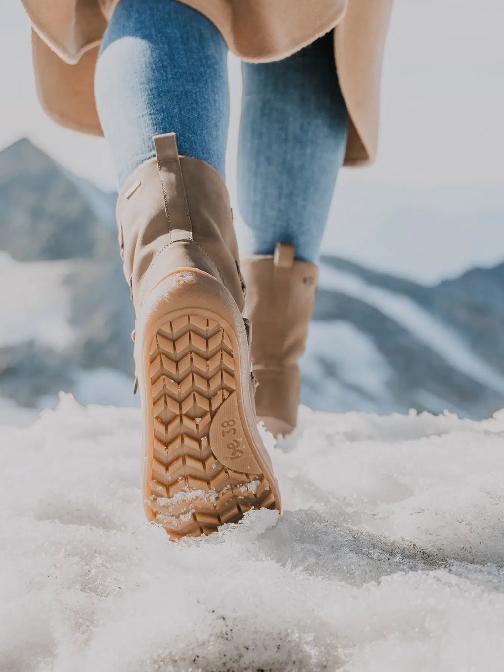 Winter Barefoot Boots Be Lenka Snowfox Woman - Champagne & Brown