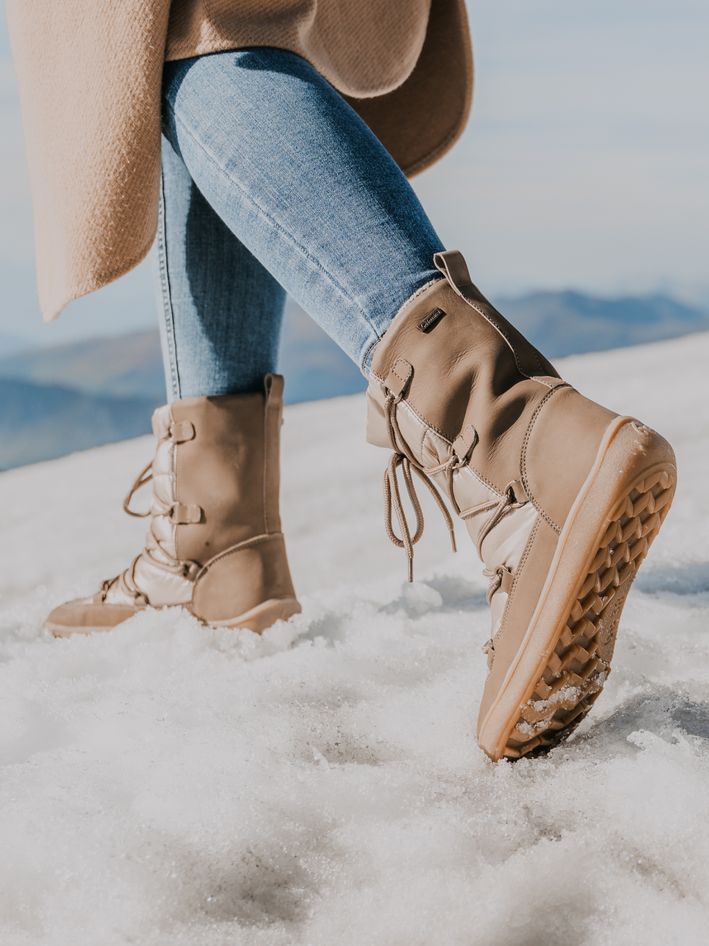 Winter-Barfußschuhe Be Lenka Snowfox Damen - Champagne & Braun