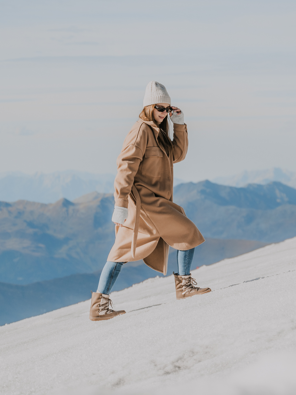 Winter-Barfußschuhe Be Lenka Snowfox Damen - Champagne & Braun