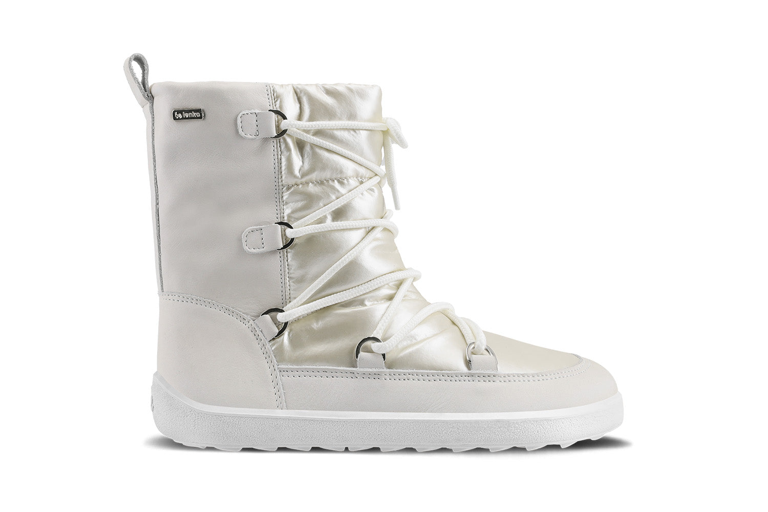 Winter Barfußschuhe Be Lenka Snowfox Damen - Pearl White