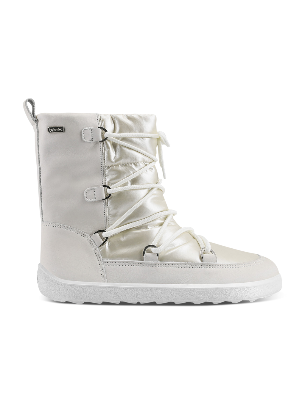 Winter Barfußschuhe Be Lenka Snowfox Damen - Pearl White